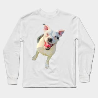 Pit bull puppy doodle Long Sleeve T-Shirt